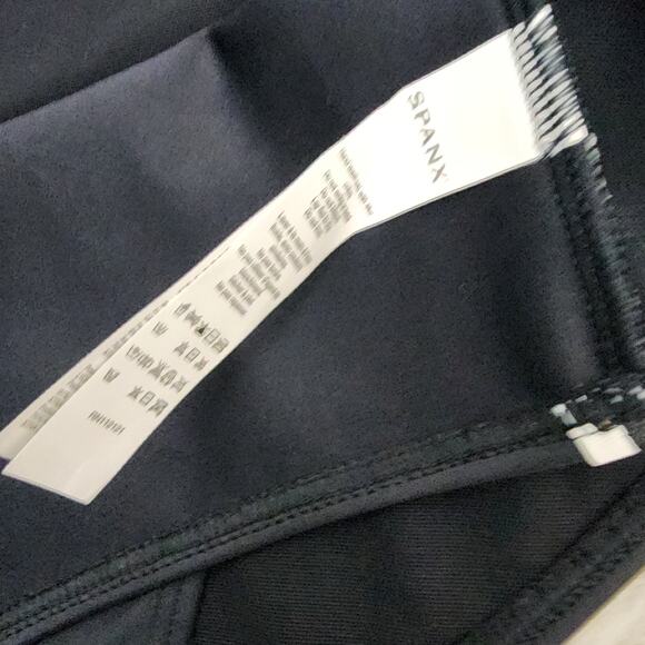 NEW Spanx Black Polka Dot Flirty Skirted Ruffle Shaping Swim Suit Bottom - Picture 7 of 9